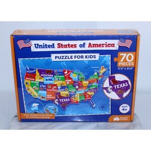 Momo Suzuki United States of America Map Puzzle for Kids 70 Pieces Ages 4+